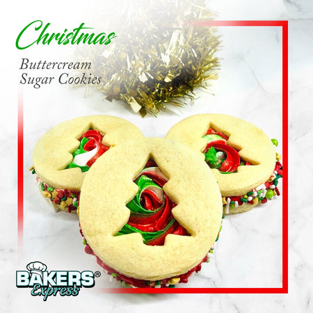 Christmas Buttercream Sugar Cookies