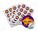 Happy Halloween Themed Round Digital 2" Colored Stickers (5 Sheets)