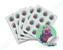 I put a spell on you Halloween Themed Round Digital 2" Colored Stickers (5 Sheets)