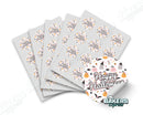 Pink Happy Halloween Themed Round Digital 2" Colored Stickers (5 Sheets)