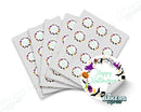 Teal Happy Halloween Themed Round Digital 2" Colored Stickers (5 Sheets)