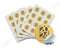 Gold 2024 New Year Themed Round Digital 2" Colored Stickers (5 Sheets)
