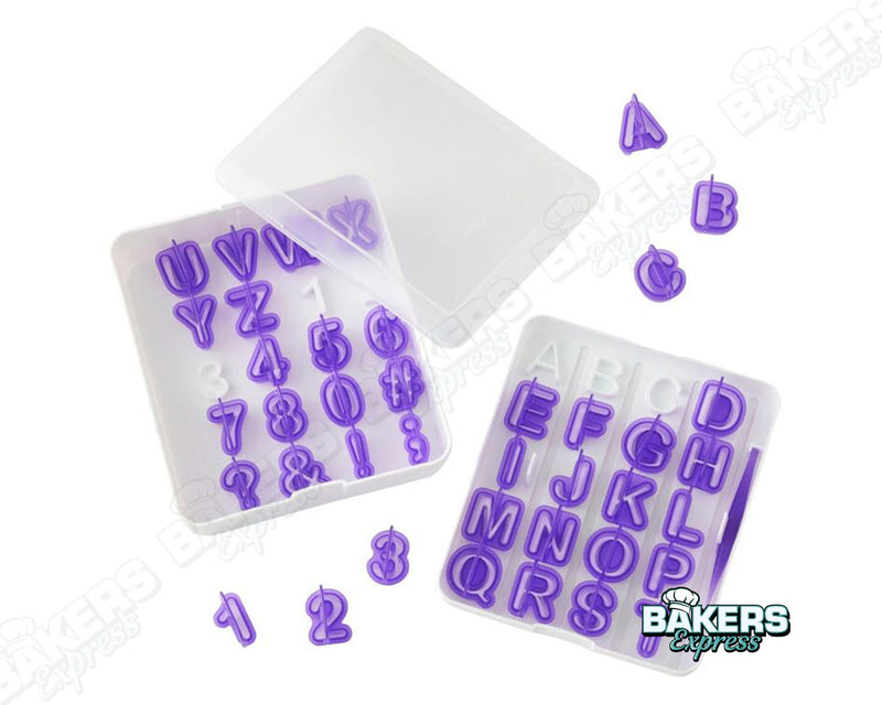 Alphabet and Number Fondant Cutters Set