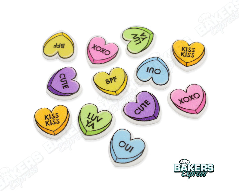 Icing Candy Hearts 12ct
