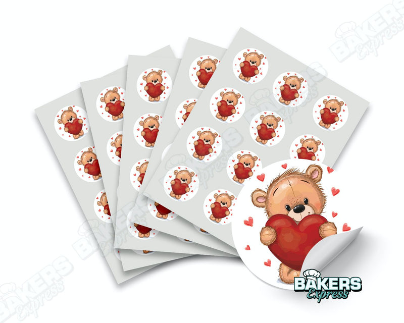 Valentine's Day Themed Stickers